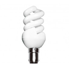 7w (40w) Small Bayonet Extra Mini Low Energy Spiral Warm White - Cheap Light Bulbs