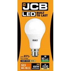 14W (100W) LED GLS Bayonet Light Bulb Warm White 3000K by JCB - Cheap Light Bulbs