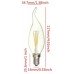 4W (40W) LED Flame Tip Candle Small Edison Screw in Daylight - Cheap Light Bulbs