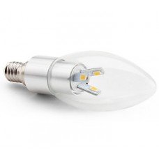 4W (30W) LED Candle - Small Edison Screw in Daylight - Cheap Light Bulbs