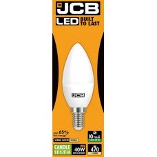 6W (40W) LED Candle Small Edison Screw Light Bulb in Warm White - Cheap Light Bulbs