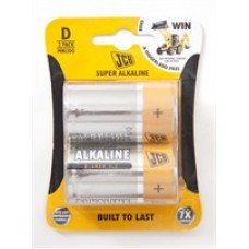 JCB Super Alkaline D / LR20 Alkaline Battery (2-Pack) - Cheap Light Bulbs