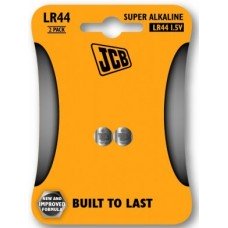 LR44 1.5V (2 Pack) Button Battery by JCB - (Super Alkaline Coin Cell) - Cheap Light Bulbs